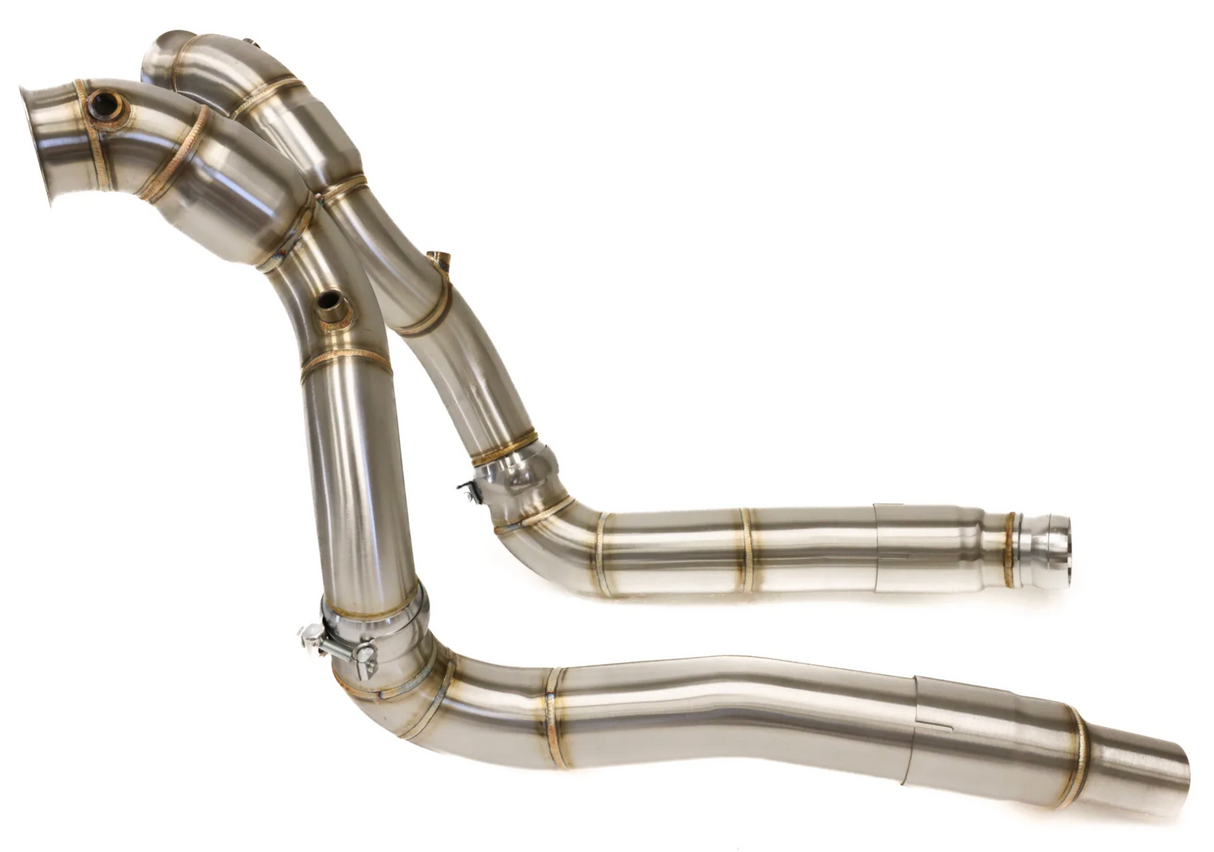 ARM Motorsports® (15-21) Mercedes AMG GT C190 M178 304SS 3.5" 200 Cell Catted Down Pipes