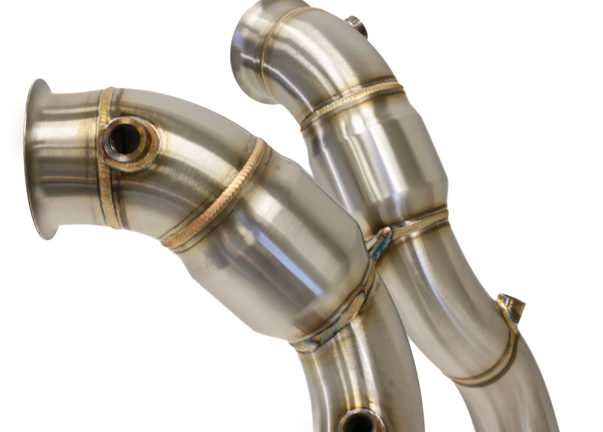 ARM Motorsports® (15-21) Mercedes AMG GT C190 M178 304SS 3.5" 200 Cell Catted Down Pipes