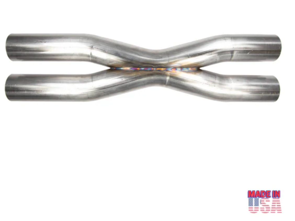 Khaos Motorsports 304SS 3" 29' Long Universal Crossover Exhaust X-Pipe