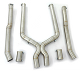 2018-2023 BMW M5 F90 4.4L S63B44 304SS Catless Exhaust X-Pipe

