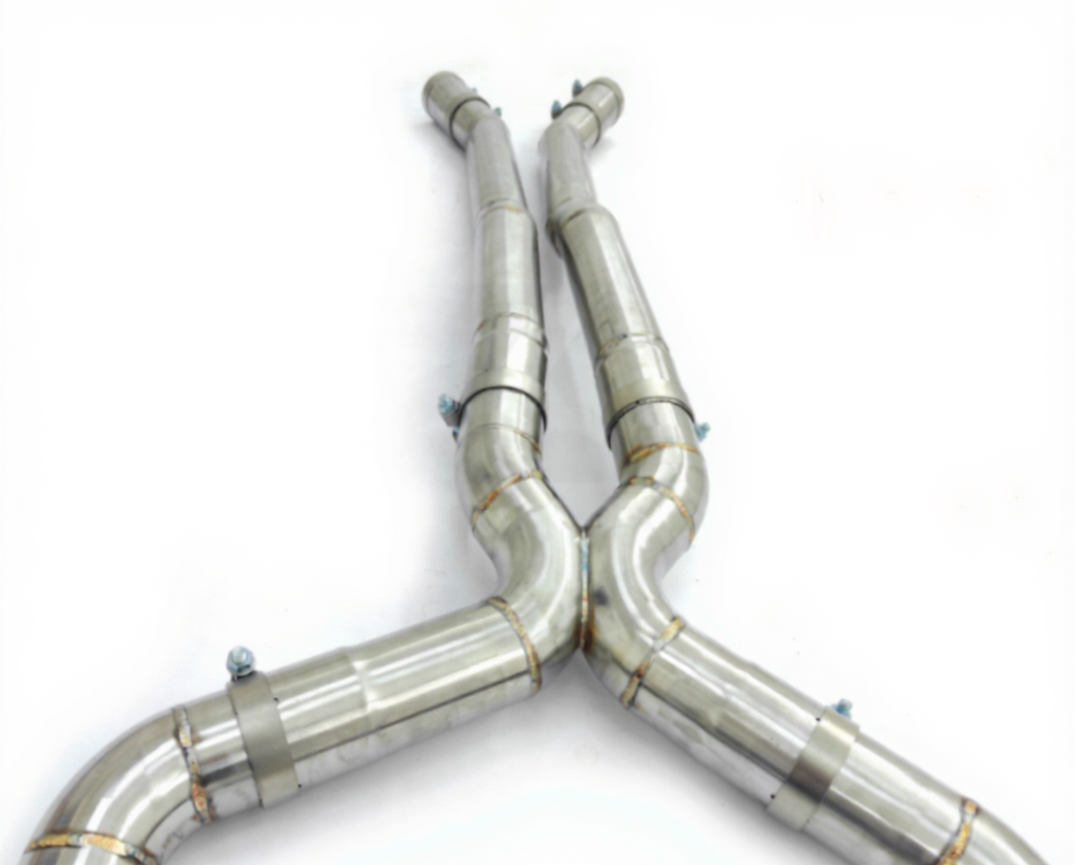 2018-2023 BMW M5 F90 4.4L S63B44 304SS Catless Exhaust X-Pipe

