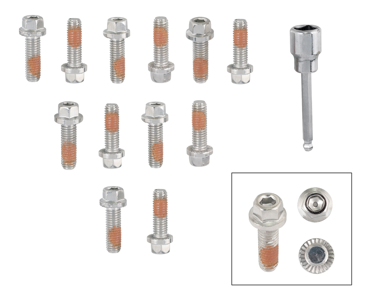 Mr Gasket #2235G GM LSx/LTx M8-1.25 x 25mm Locking Header Bolts