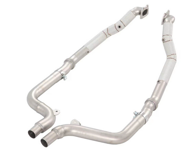 Kingman Speed® (15-23) Dodge Challenger 3.6L 304SS 3" Catless Mid-Pipes with Heat Wrap Layer