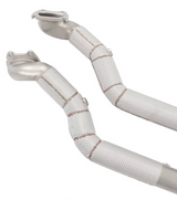 Kingman Speed® (15-23) Dodge Challenger 3.6L 304SS 3" Catless Mid-Pipes with Heat Wrap Layer