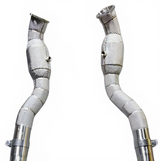 Kingman Speed® (15-23) Dodge Challenger/Charger SRT Hellcat 304SS 3" Exhaust Mid-Pipes with Heat Wrap Layer
