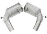 Porsche 911 992.1 Carrera/Targa 3.0L Catless Exhaust Down Pipes with Heat Wrap Shield