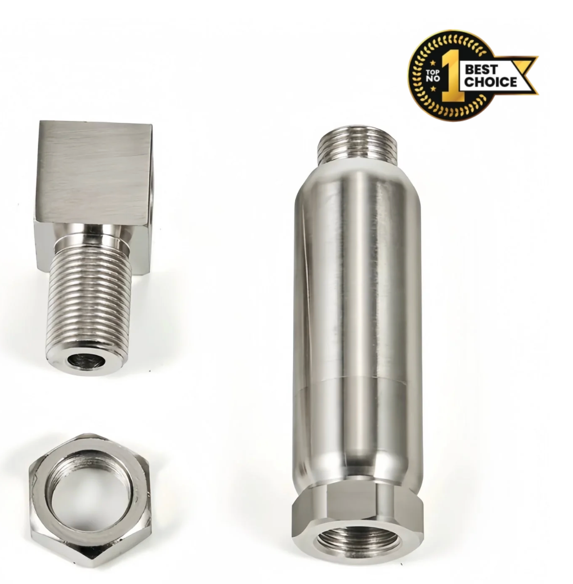 Mini Catalytic® 90° Pro O2 Sensor Spacer Mini Catalytic Converter to Fix CEL P0420 P0430