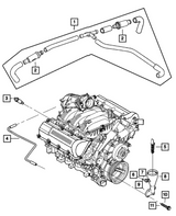 Mopar® #53032800AA (01-06) Mopar 3.7L/4.7L PCV Crankcase Ventilation Valve