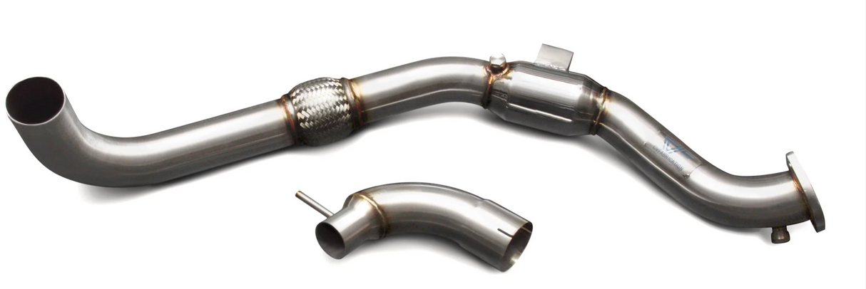 CV Fabrication® (15-23) Ford Mustang EcoBoost 2.3L 304SS 3" 200 Cell Catted Down Pipe