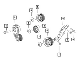 Mopar 5281301AA 300/Charger/Challenger 3.6L Grooved Idler Pulley

