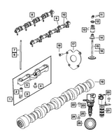 Mopar 53022372AA 300/Challenger/Charger 5.7L VVT OEM Camshaft

