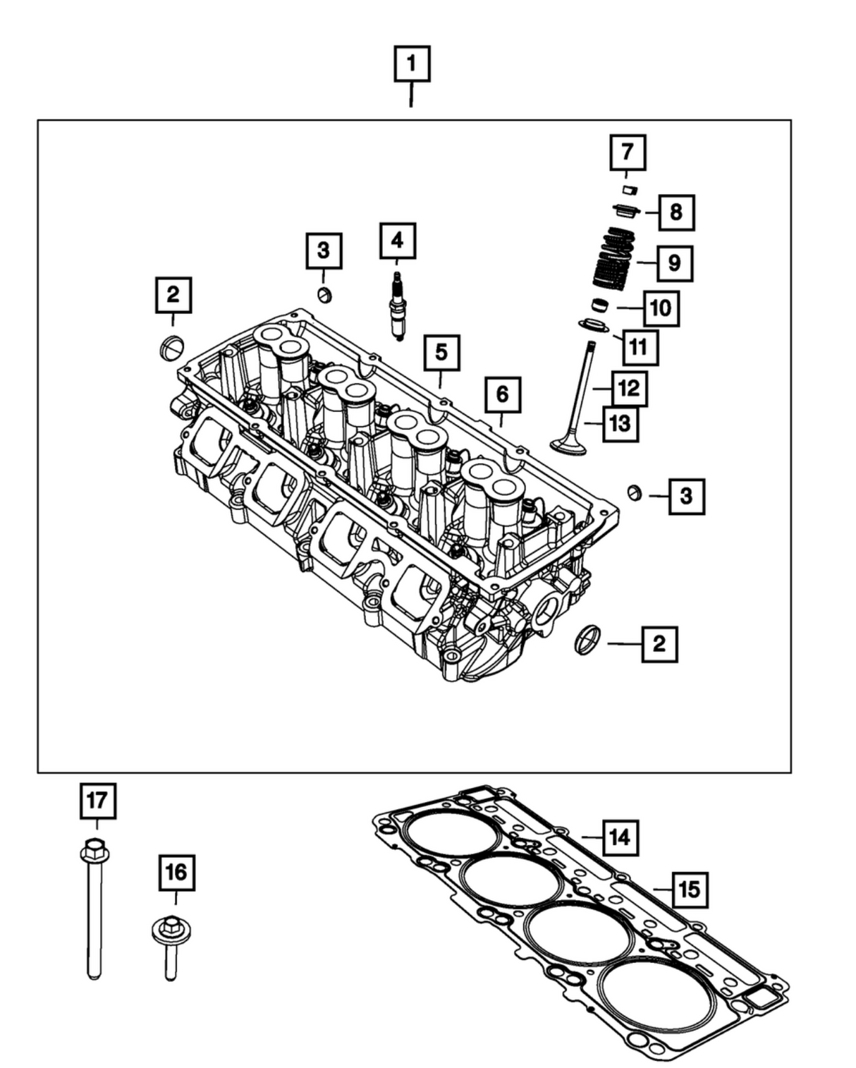 Mopar® #53022087AD (09-26) Mopar 5.7L HEMI VVT/MDS Right Cylinder Head Intake Valve