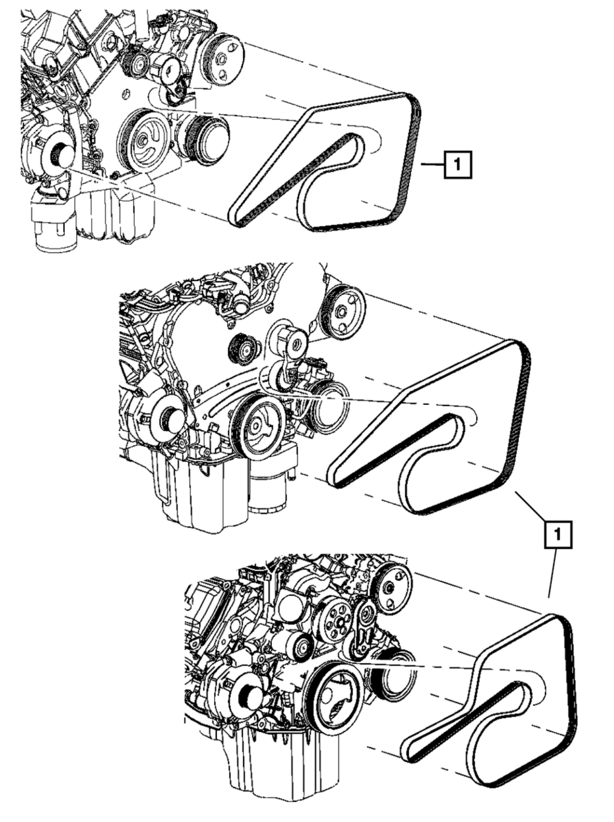 Mopar 5037542AA 06-10 300/Charger/Challenger 5.7L/6.1L Drive Belt

