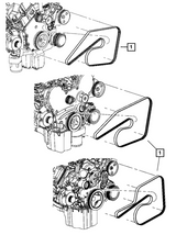 Mopar 5037542AA 06-10 300/Charger/Challenger 5.7L/6.1L Drive Belt

