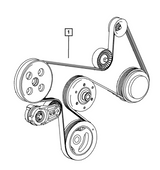 Mopar® #53032857AB (07-11) Jeep Wrangler JK 3.8L  Accessory Drive Belt