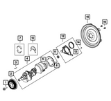 Mopar® #68102975AB GEN III HEMI Crankshaft Bearing Set (0.008 Undersize)