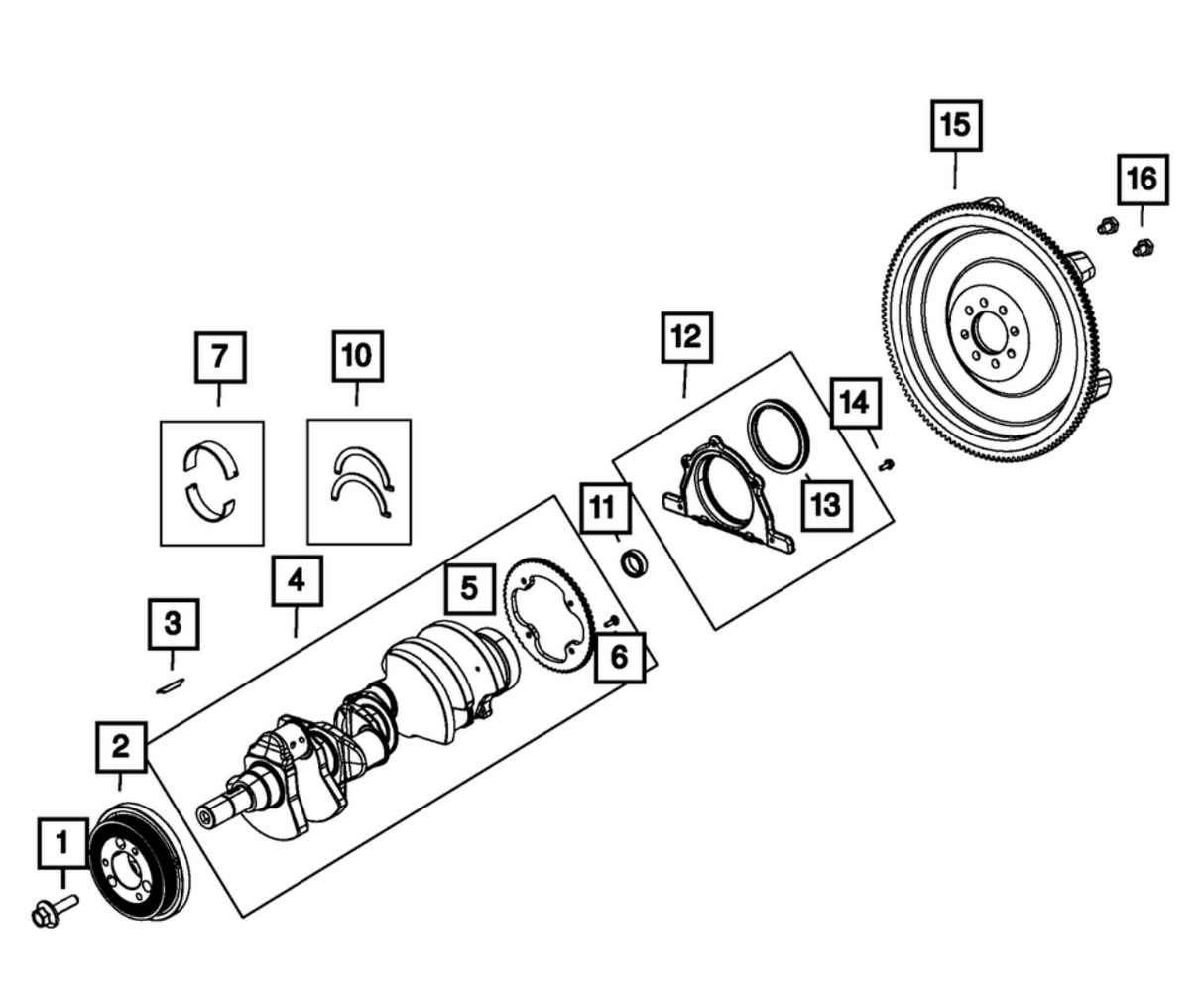 Mopar® #53009180AB (09-26) GEN III HEMI VVT Pilot Bearing (6-Speed Manual)
