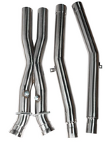 Kingman Speed® (05-13) Corvette C6 6.0L/6.2L LS2/LS3 304SS 1-7/8" Long Tube Exhaust Headers with Catless X-Pipe