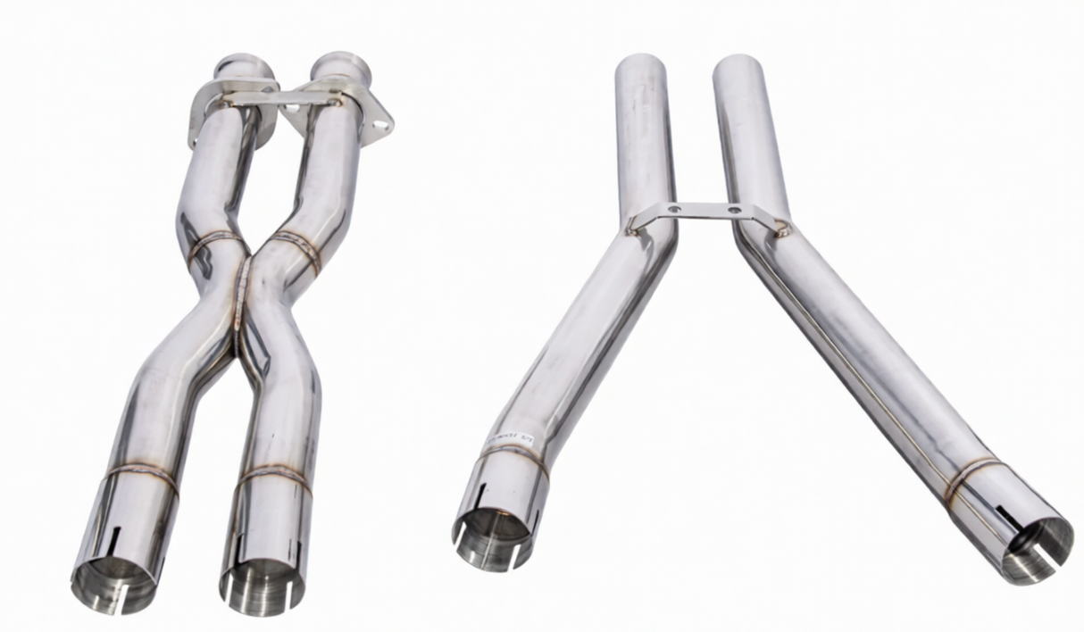 Kingman Speed® (06-08) Corvette C6 6.0L LS2 304SS 3" Catless Exhaust X-Pipe