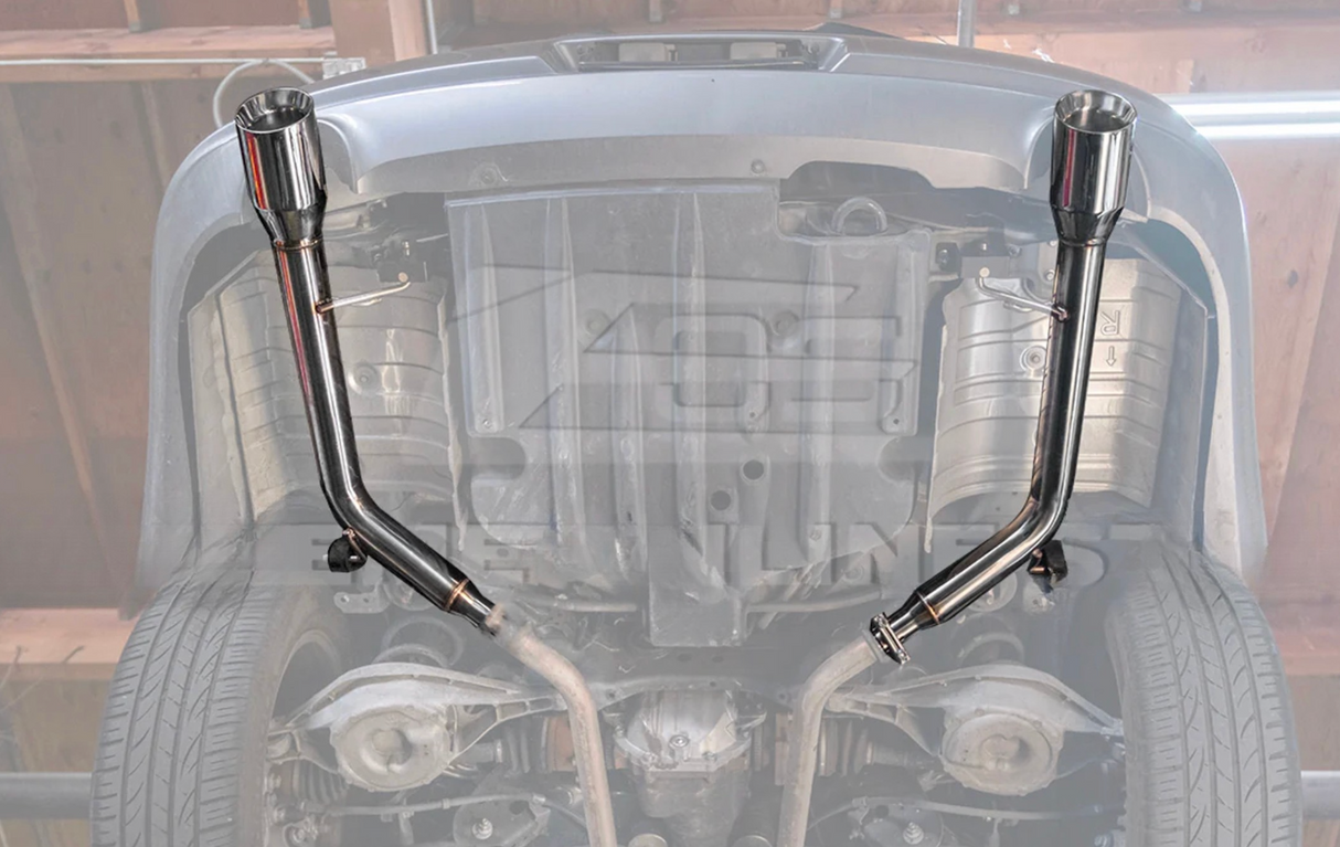 Kingman Speed® (07-14) Infiniti G35/G37 Sedan 304SS 2.5" Axle-Back Exhaust with Muffler Delete