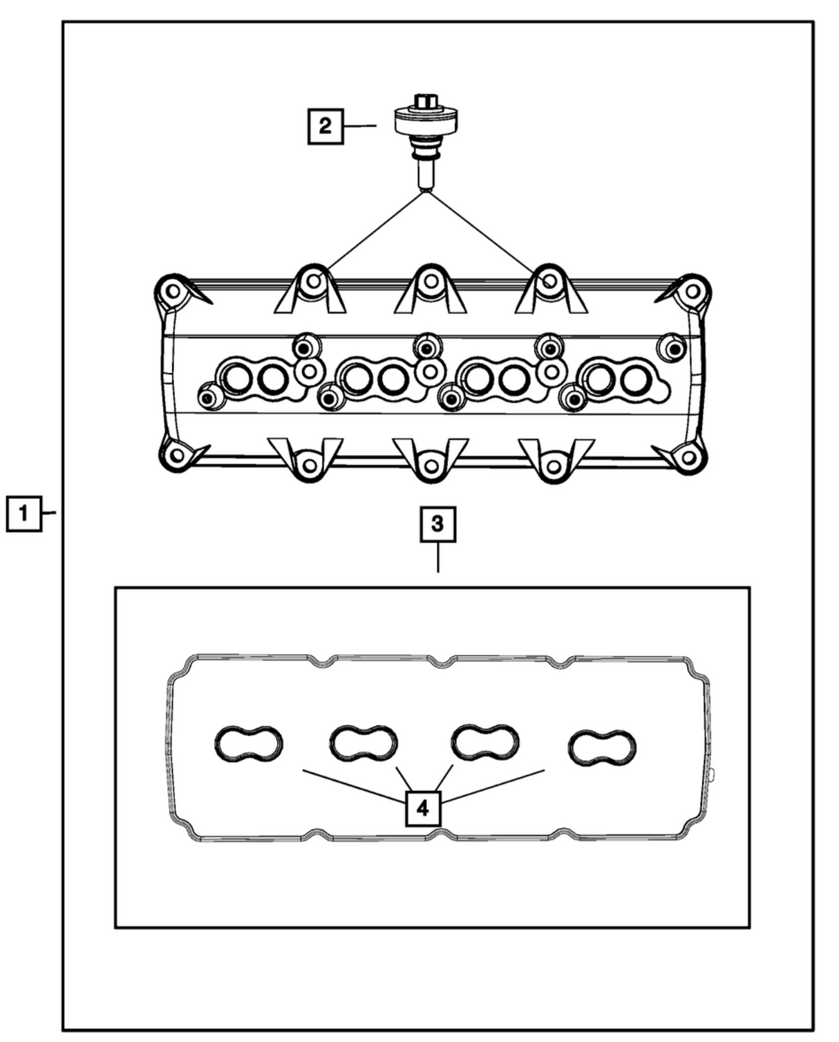 Mopar® #5114179AB (09+) GEN III HEMI 5.7L/6.2L/6.4L OEM Valve Cover Gasket Set