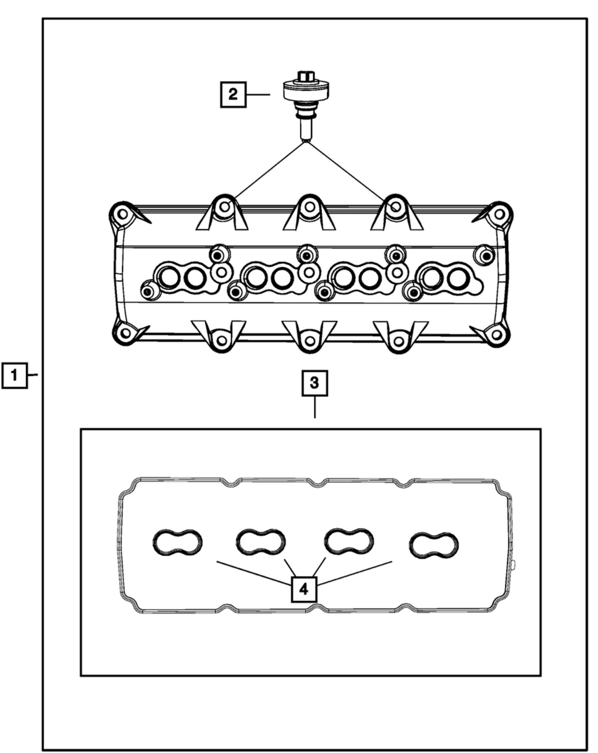 Mopar® #5114179AB (09+) GEN III HEMI 5.7L/6.2L/6.4L Spark Plug Well Gasket