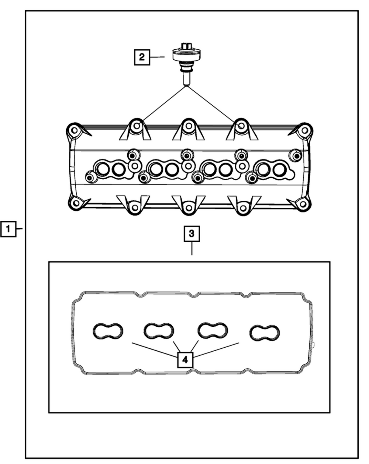 Mopar® #53021569AD (09+) GEN III HEMI 5.7L/6.2L/6.4L Spark Plug Well Gasket