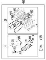 Mopar® #53021569AD (09+) GEN III HEMI 5.7L/6.2L/6.4L Spark Plug Well Gasket