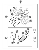 Mopar® #68294132AB (09-23) GEN III HEMI 5.7L VVT/MDS Long Block Engine Gasket Kit