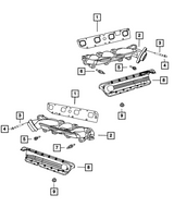Mopar® #5045496AA (09+) GEN III HEMI 5.7L VVT/MDS Right Side Exhaust Manifold Gasket