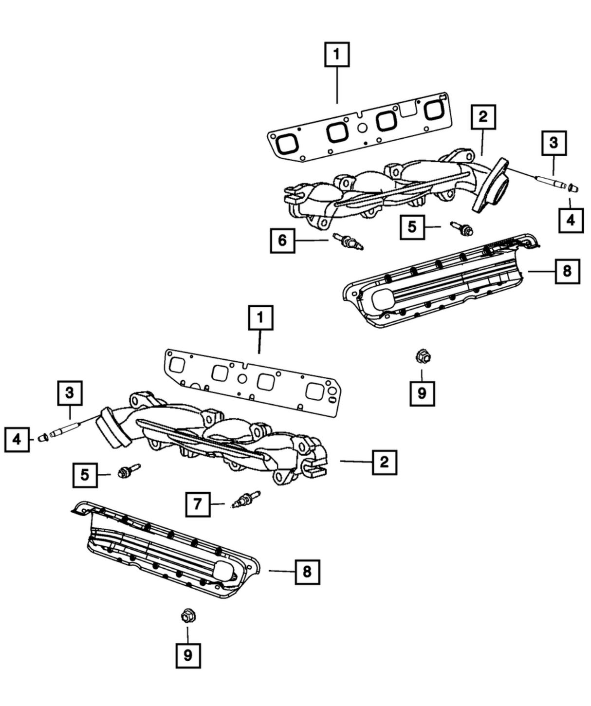 Mopar® #5045496AA (09+) GEN III HEMI 5.7L VVT/MDS Right Side Exhaust Manifold Gasket