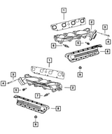 Mopar® #5045496AA (09+) GEN III HEMI 5.7L VVT/MDS Right Side Exhaust Manifold Gasket