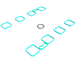 Mopar® #68545089AA (19+) GEN III HEMI 5.7L/6.4L VVT/MDS Intake Manifold Gasket Kit