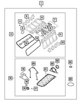 Mopar® #68545089AA (19+) GEN III HEMI 5.7L/6.4L VVT/MDS Intake Manifold Gasket Kit