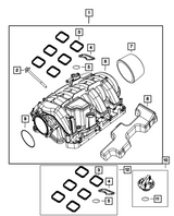 Mopar® #68545089AA (19+) GEN III HEMI 5.7L/6.4L VVT/MDS Intake Manifold Gasket Kit