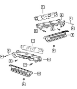 Mopar® #5045495AA GEN III HEMI 5.7L VVT/MDS Left Side Exhaust Manifold Gasket