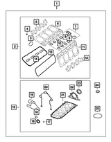 Mopar® #5045495AA GEN III HEMI 5.7L VVT/MDS Left Side Exhaust Manifold Gasket