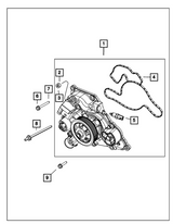 Mopar® #68394131AA (09+) GEN III HEMI 5.7L/6.4L VVT/MDS Water Pump Gasket