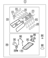 Mopar® #68394131AA (09+) GEN III HEMI 5.7L/6.4L VVT/MDS Water Pump Gasket