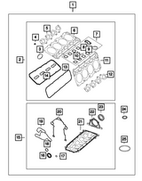 Mopar® #68394131AA (09+) GEN III HEMI 5.7L/6.4L VVT/MDS Water Pump Gasket