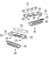 Mopar® #53013848AG (09-23) 300/Challenger/Charger 5.7L Passenger Side Exhaust Manifold