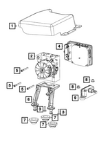 Mopar® #56029549AD (11-23) 300/Challenger/Charger Dynamics Sensor (Lateral Acceleration/YAW Rate)