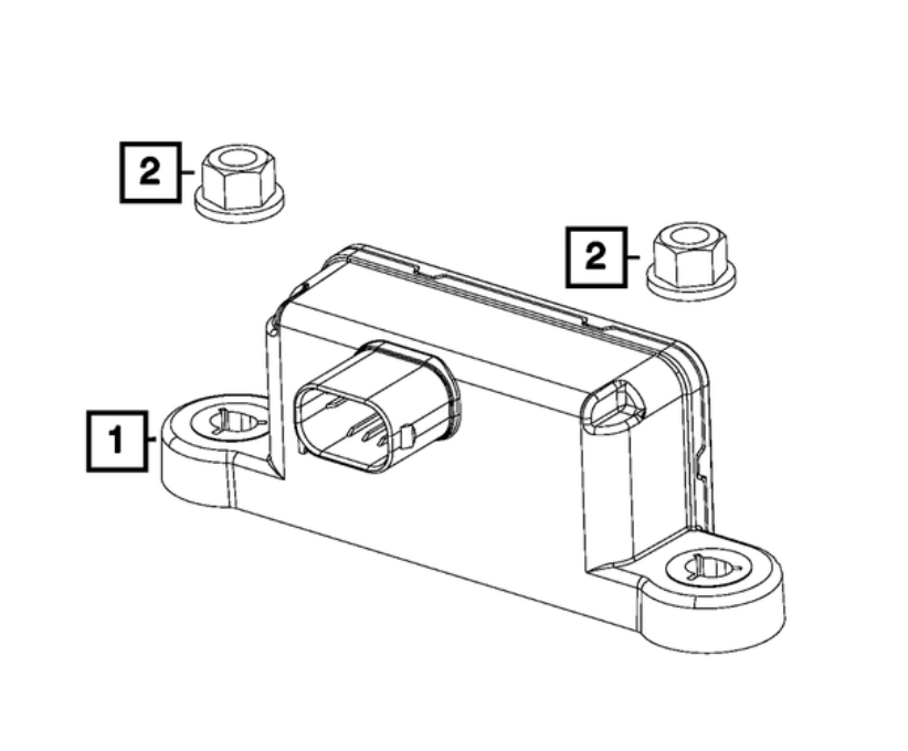 Mopar® #56029549AD (11-23) 300/Challenger/Charger Dynamics Sensor (Lateral Acceleration/YAW Rate)