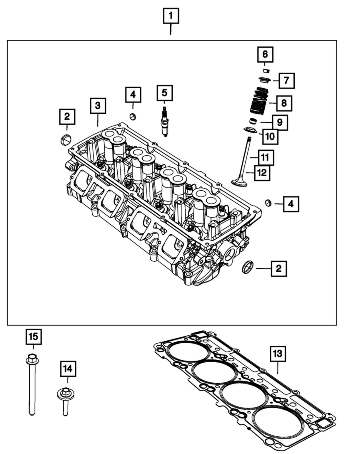 Mopar® #5038331AB (11+) GEN III HEMI 6.2L/6.4L SRT Right Cylinder Head Intake Valve