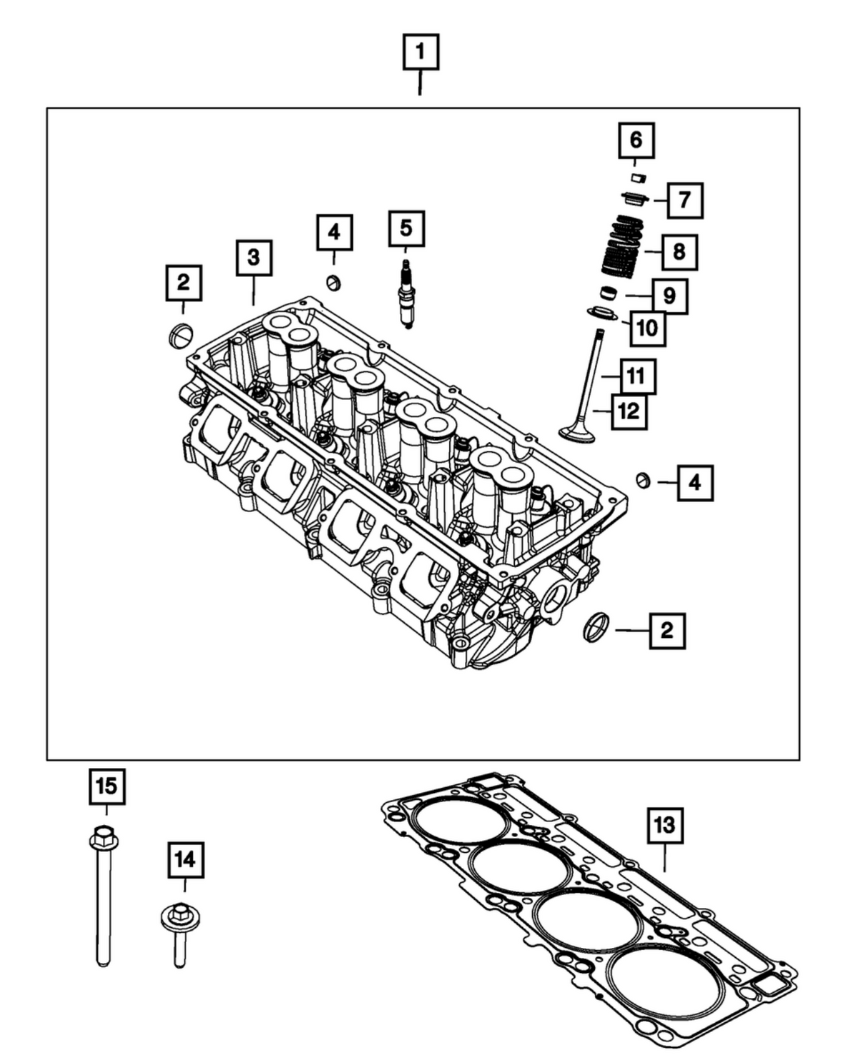Mopar® #5038753AA SRT Hellcat/TRX/Trackhawk 6.2L Right Cylinder Head Exhaust Valve