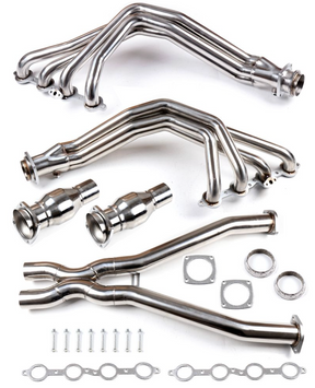 Kingman Speed® (97-04) Corvette C5 LS1/LS6 1-7/8" Long Tube Headers with Catless X-Pipe