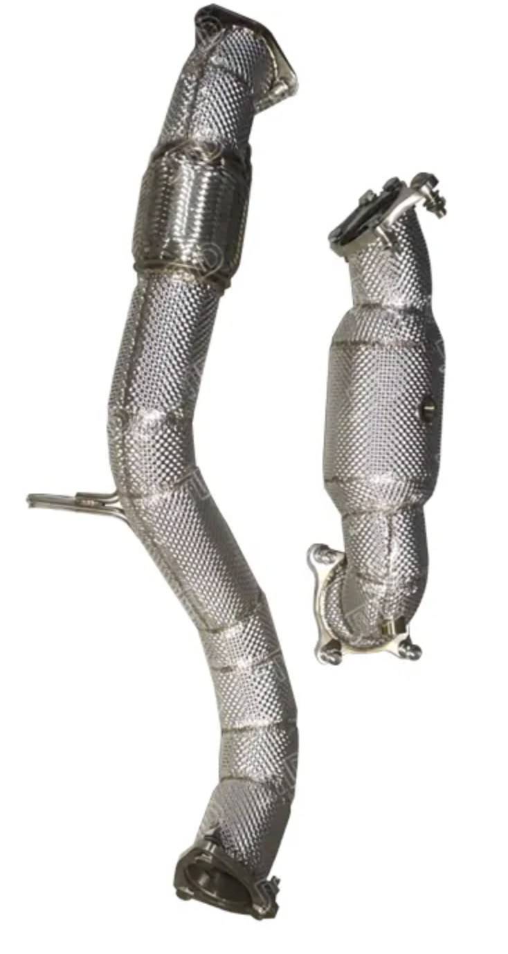 17-21 Honda Civic Type-R FL8 K20C1 200 Cell Catted Down Pipe with Front Pipe