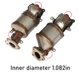 09-17 Acura RDX/MDX/TL/RL 3.5L/3.7L 200 Cell Catted Down Pipes (Front + Rear)