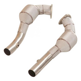 09-14 Ferrari California 4.3L F136 200 Cell Catted Exhaust Down Pipes

