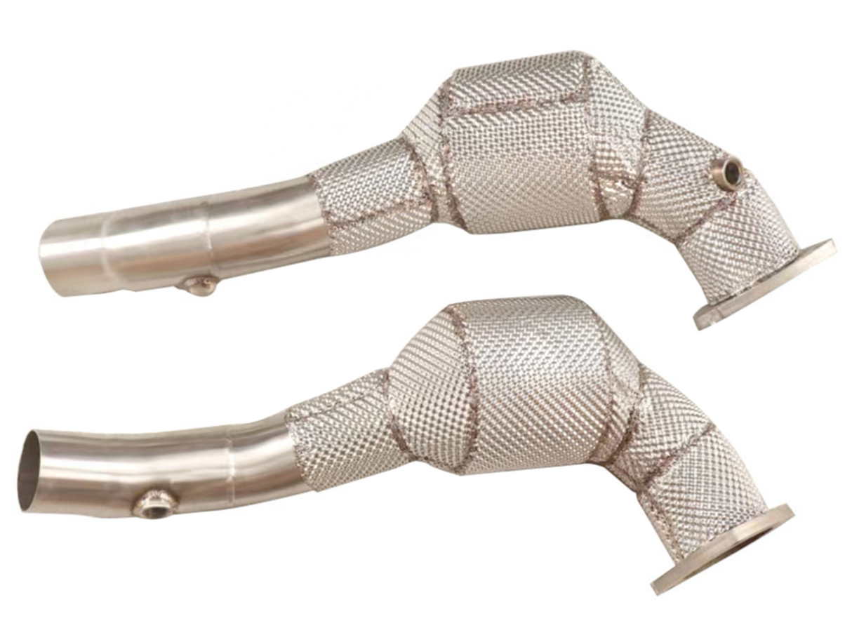 09-14 Ferrari California 4.3L F136 200 Cell Catted Exhaust Down Pipes

